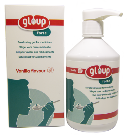 Gloup Forte slikgel voor medicijnen
